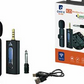 Microfone Lapela Sem Fio Bluetooth com Cabo USB