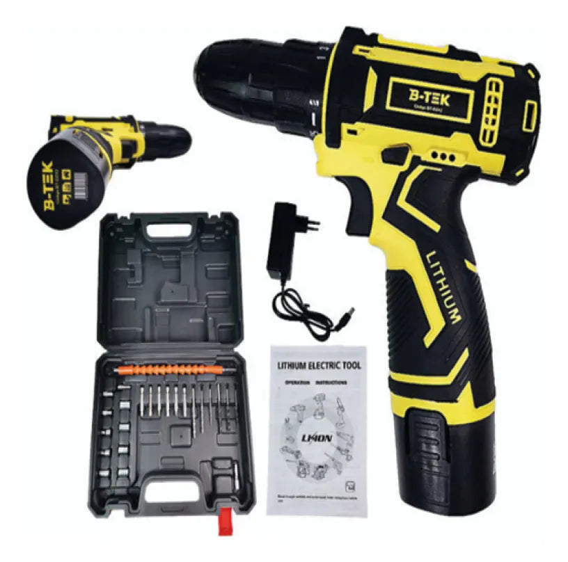 Parafusadeira Furadeira Sem Fio Bateria Impacto 12V