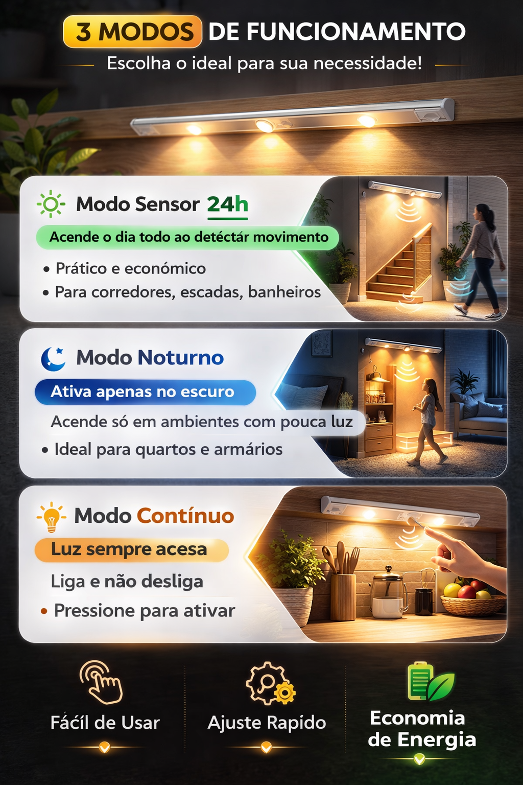 Essentec Sentinela, ande com segurança no escuro.