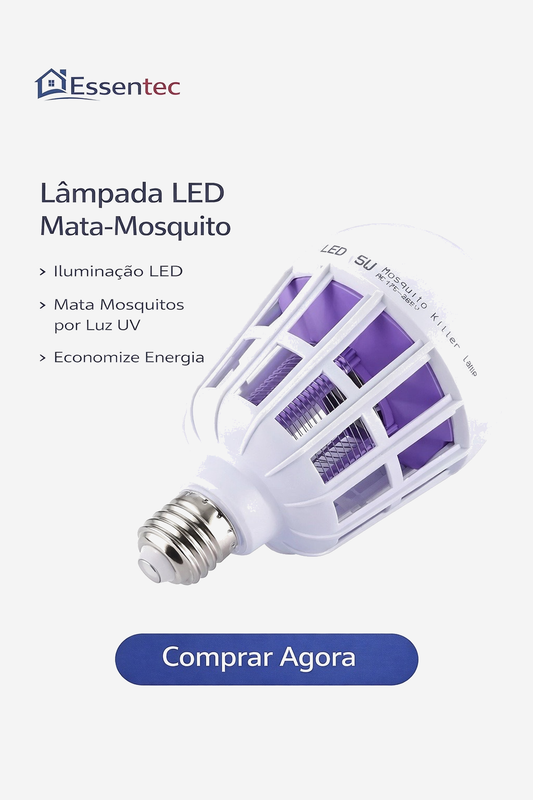 Lâmpada Led Bulbo Frio Mata Mosquito Moscas Repelente Bivolt